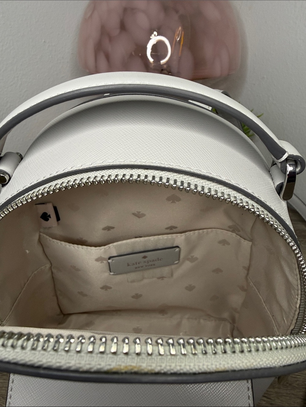 Kate Spade Schuyler Mini Gray Backpack - Picture 8 of 10